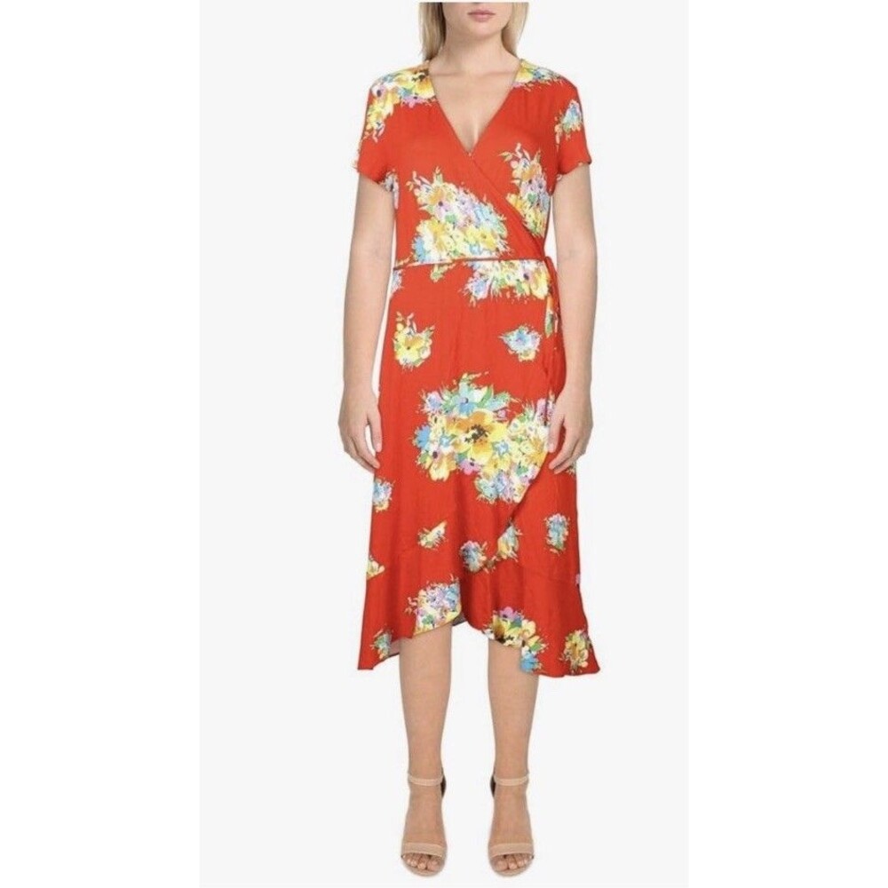Lauren Ralph Lauren Floral Stretch Jersey Dress Summer/ Casual/ Comfort. Size Sm